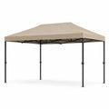 Faltpavillon aus Metall und Polyester 3x4,5m Beige