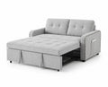 Schlafsofa aus hellgrauem Stoff