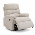 Beiger Relaxsessel aus Stoff 80cm x 90cm x 100cm