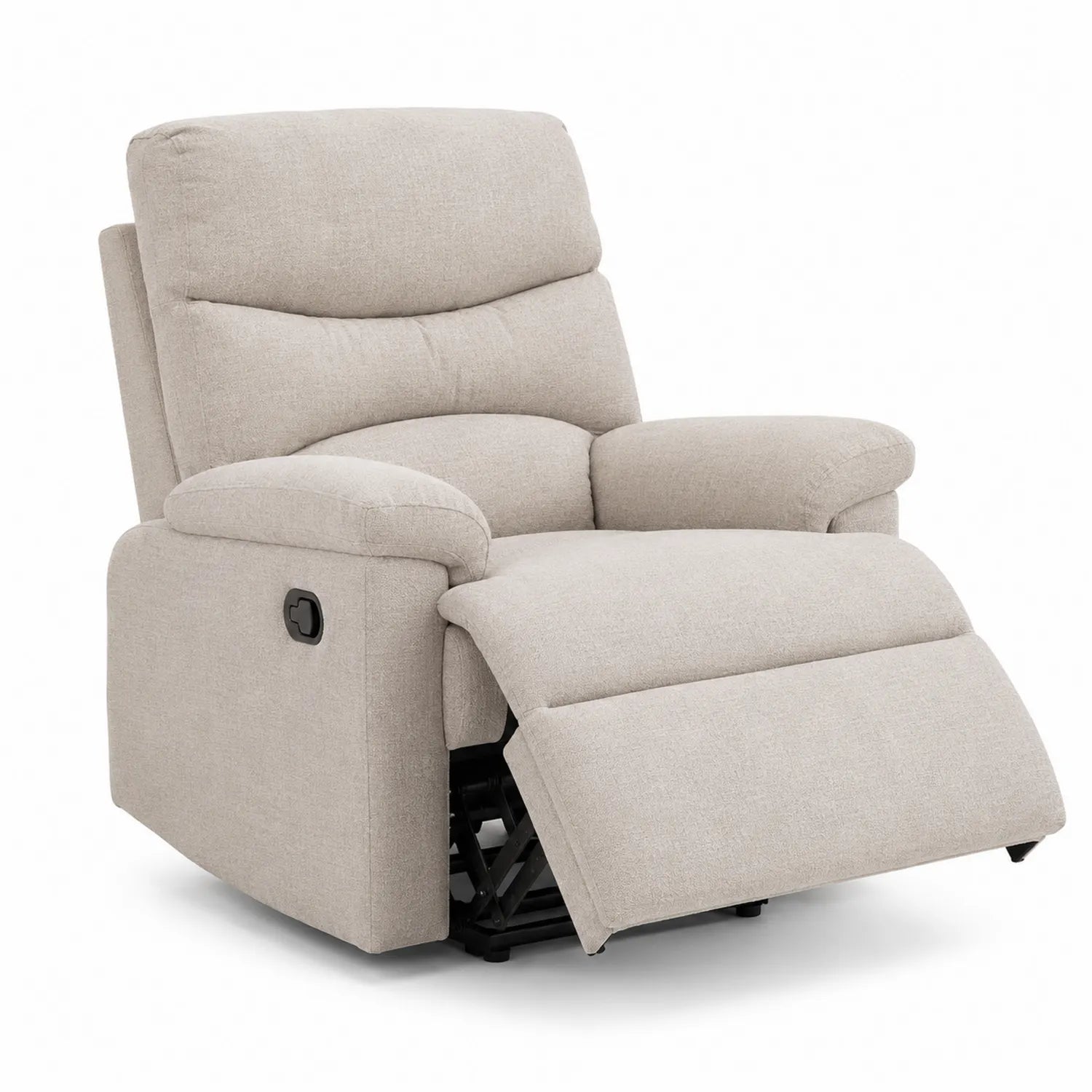 Beiger Relaxsessel aus Stoff 80cm x 90cm x 100cm
