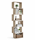 Regal aus MDF, helle Holzfarbe, 175x50x24 cm