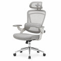 Silla de oficina ergonómica de malla gris