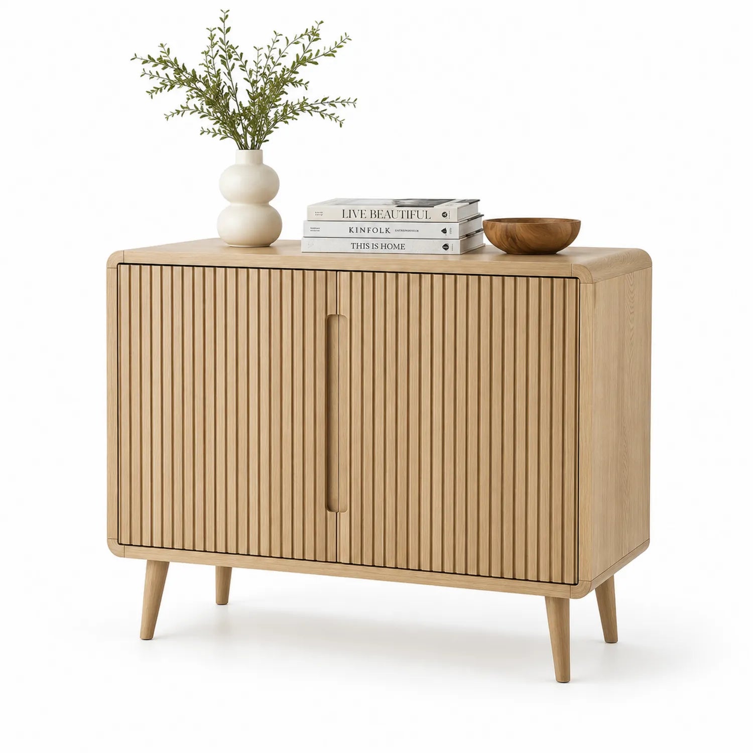 Sideboard aus massivem Eichenholz 90x40x80 cm
